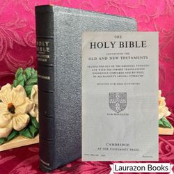 Vintage Bible: The Holy Bible Containing the Old and New Testaments, Cambridge