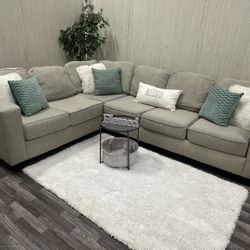 Large Gray Sectional Couch - Delivery Available 