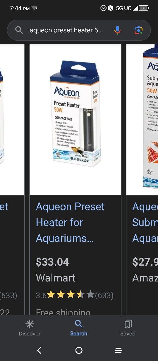 Aqueon 50 W Fishtank Heater