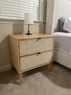 Modern Night Stand With Drawers NEW IN ORIGINAL BOX 