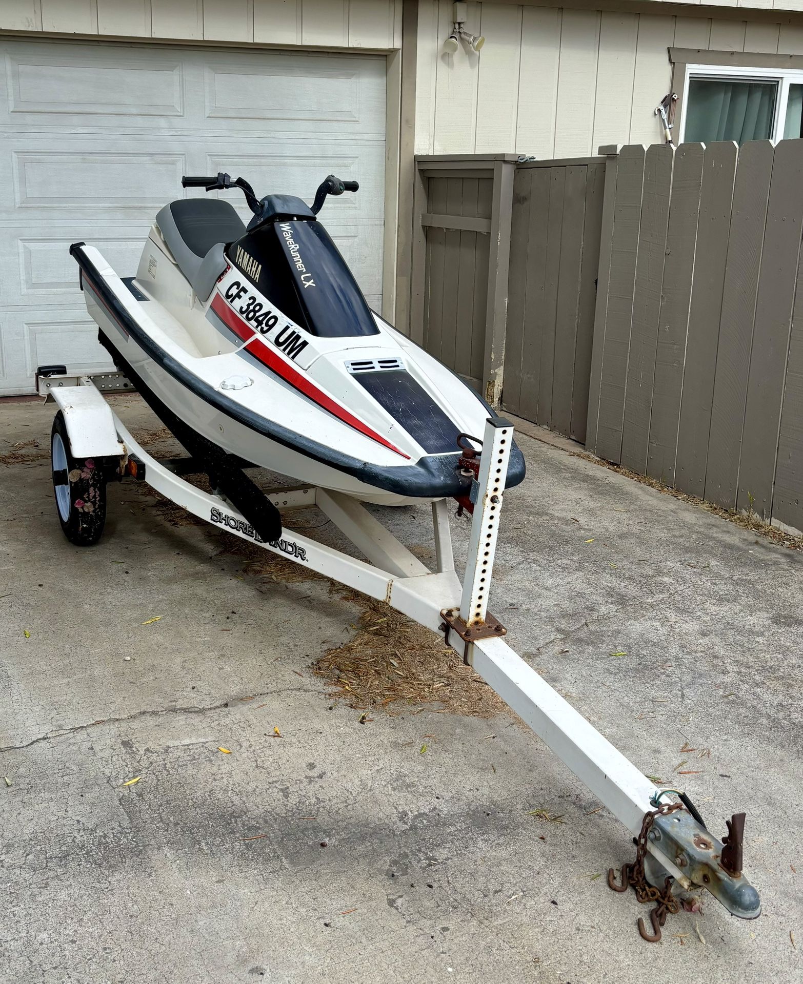 Yamaha WaveRunner LX With ShoreLandr Trailer