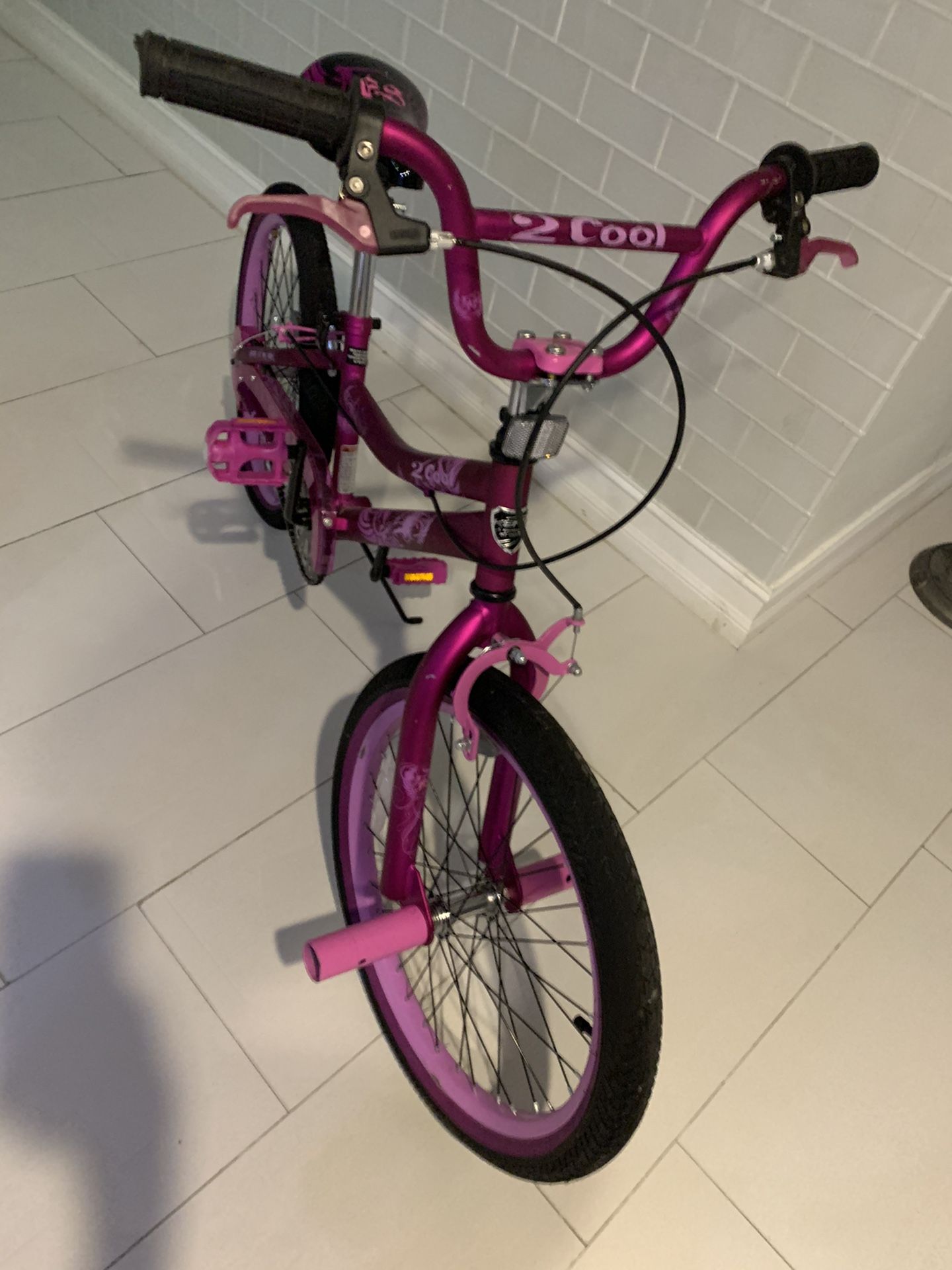 Kent 20" 2 Cool BMX Girl's Bike, Satin Purple