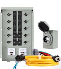 Mujurur 50 amp 12500w generator transfer switch