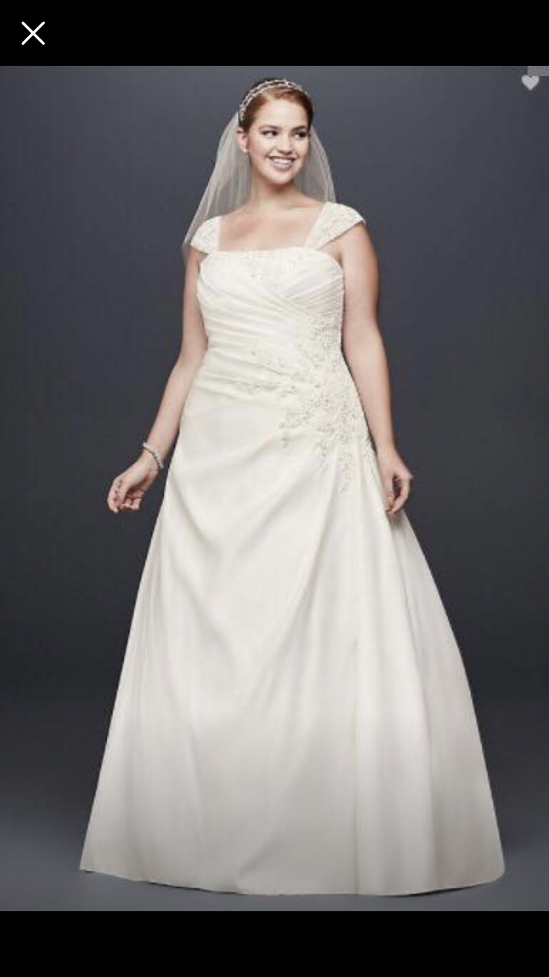 David’s wedding dress new with tags size 22 /200.00