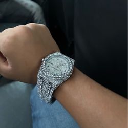 Iced out watch