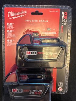Milwaukee M18 RedLithium XC5.0 Battery 2-Pack