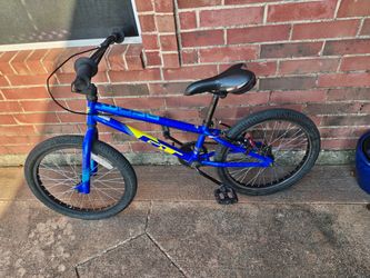 Blue GT kids BMX bike