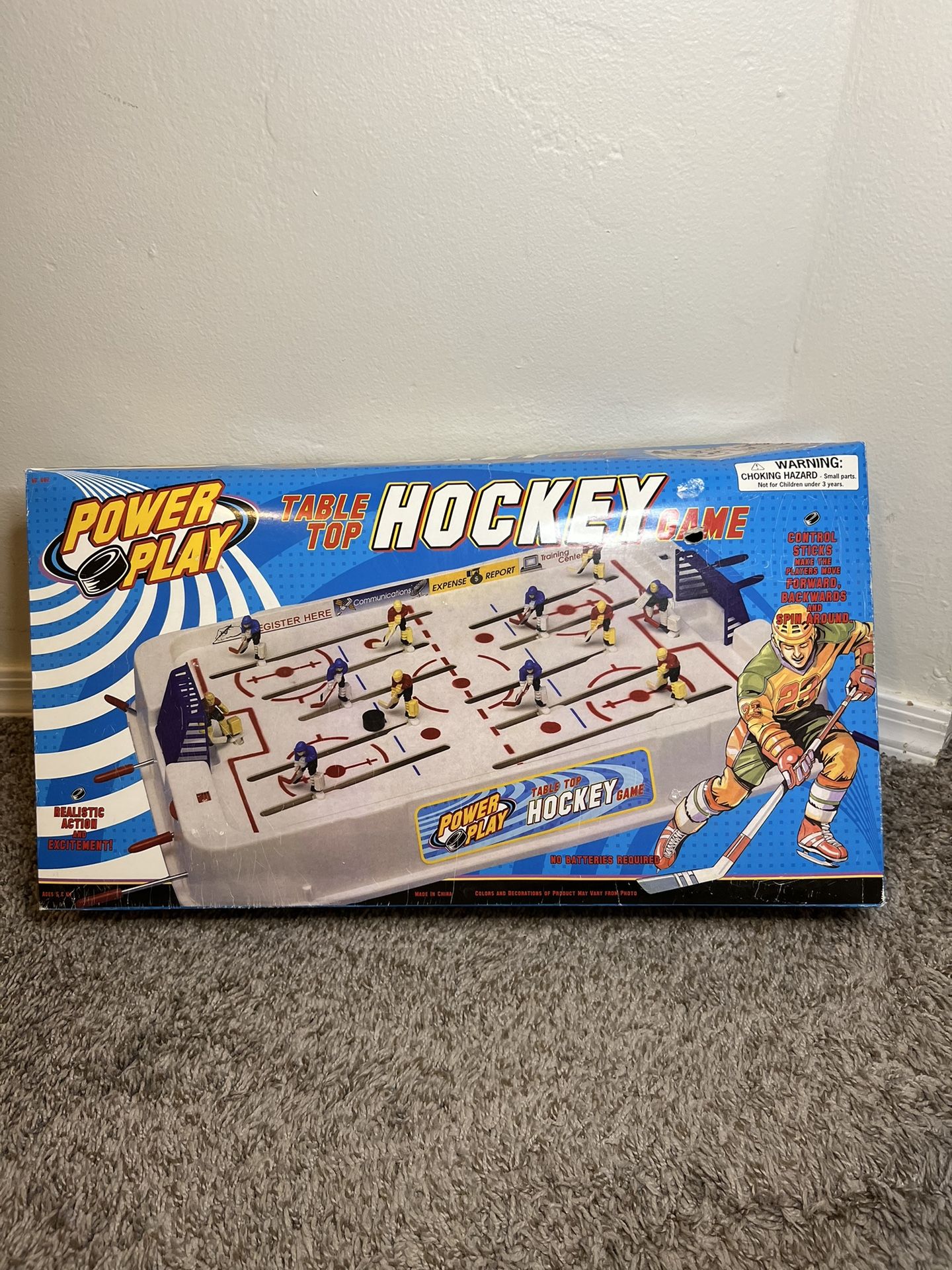 Vintage POWER PLAY Table Top HOCKEY GAME WORKS!