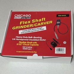 NIB CHICAGO

Electric Power Tools

Flex Shaft GRINDER/CARVER With Foot Pedal 