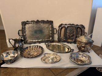 Plated Silver Serving Lot