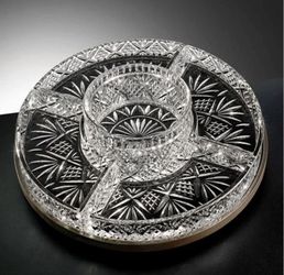 Dublin Crystal Lazy Susan - 5 Section