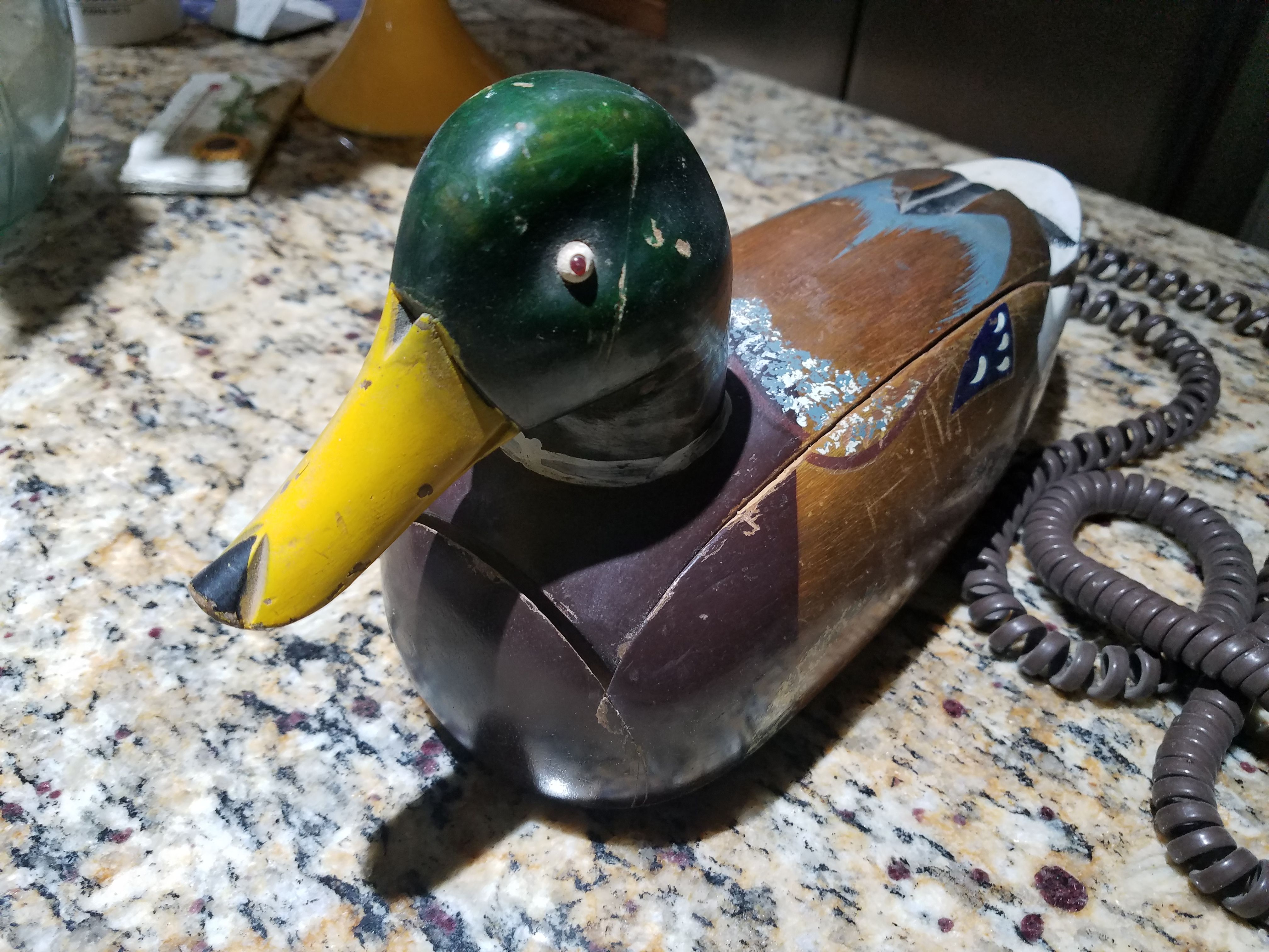 Ducks Unlimited wooden duck phone.