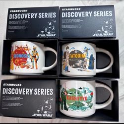 THREE Starbucks Discovery Series Mugs for Star War