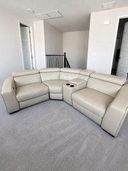 Leather Sectional sofa