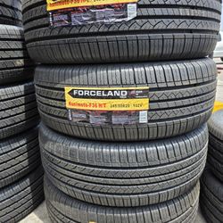 245 50 20 Vendo Un Seth De Llantas De La Marca FORCELAND Con 50 Mil Millas De Garantía Las 4