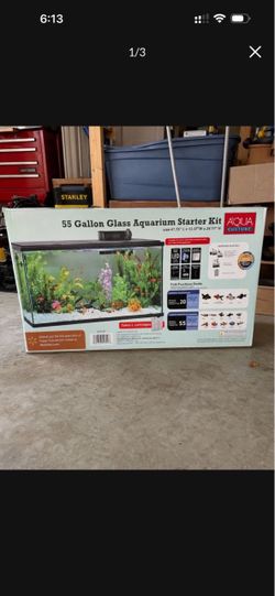 Aqua Culture 55-Gallon Glass Aquarium Starter Kit – Brand New, Unopened
