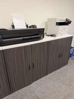 Modern 4-Door Office Storage Cabinet