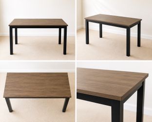 Modern Dark Wood Table / Desk – Excellent Condition