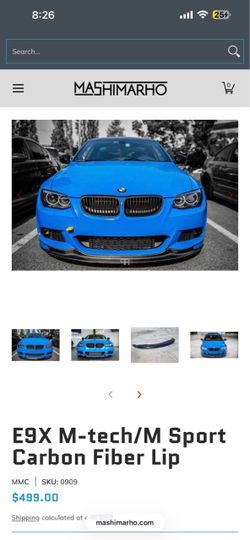 E9x carbon fiber front lip OBO