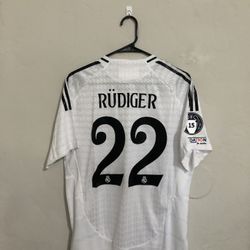 Real Madrid 2024-25 Home Rüdiger Jersey (medium Large XL)
