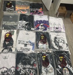 Aloc And Bape Shirts