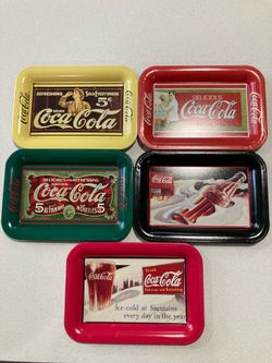 Used Vintage Original Coca Cola trays
