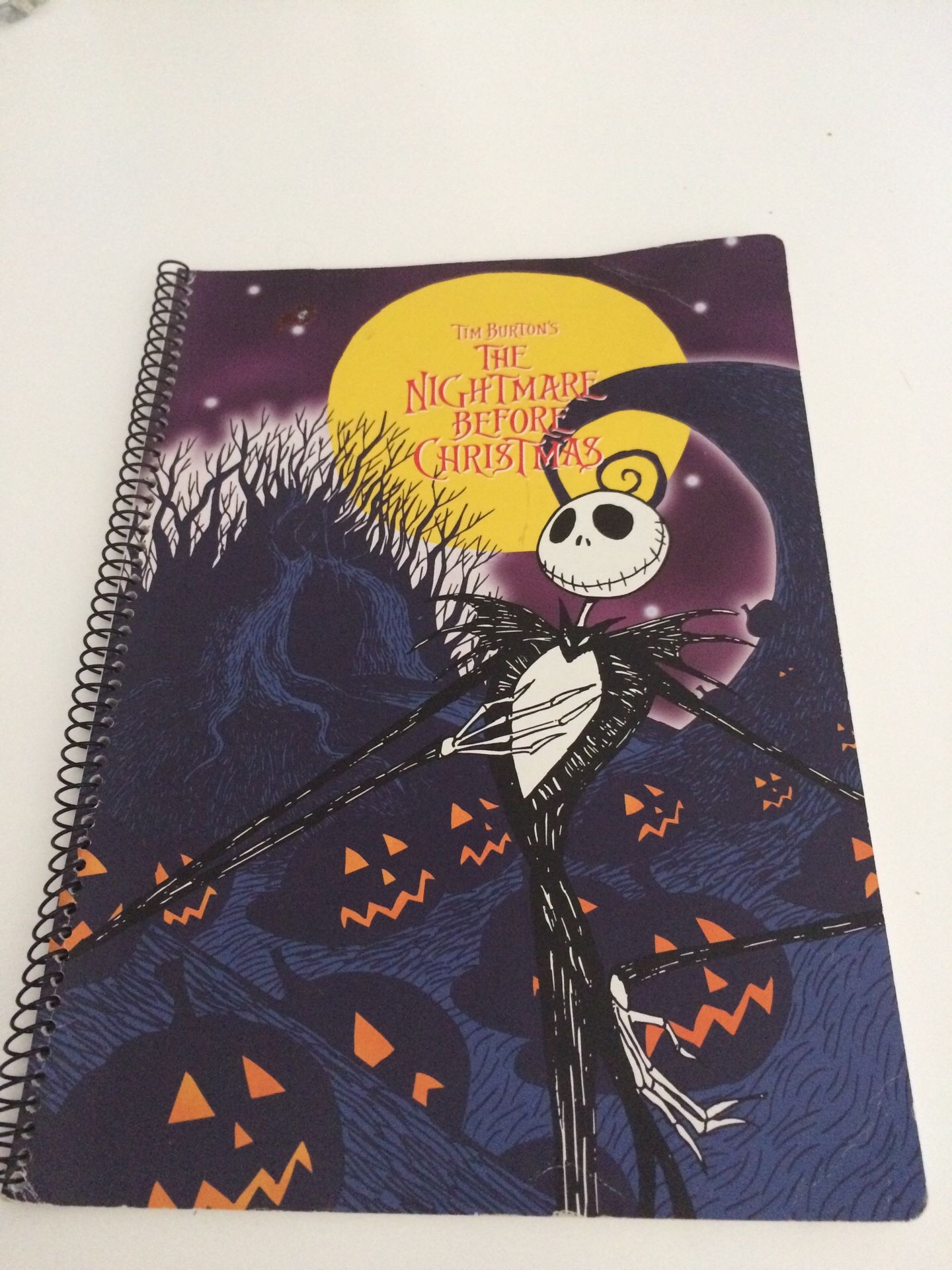 Nightmare before Christmas notebook vintage