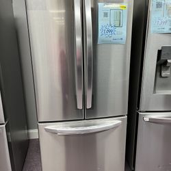 Refrigerator, 30” LG French Door Refrigerator With 1 Year Warranty 