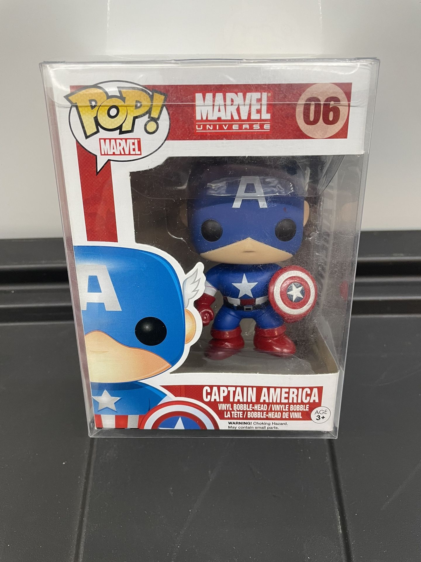 Captain America Marvel Funko Pop OG Red Box #6 Vaulted!🔥