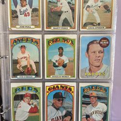 Baseball Card Folder 90 Cards 70s-80s