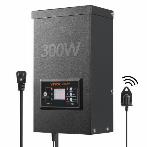 210# LoW Voltage Transformer, 300W, 120V ACto 12V/14V ACLandscape Lighting Transtormer with Photocell Sensor and Timer, Weatherproof, for Outdoor, Spo
