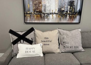 Large Throw Pillows, priced individually, new with tags