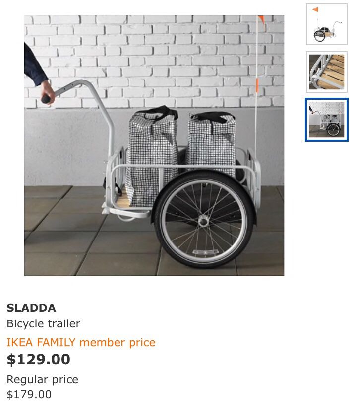 Op de een of andere manier Toeschouwer reinigen SLADDA Bike Trailer by Ikea for Sale in Scottsdale, AZ - OfferUp