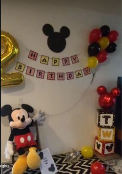 2nd Bithday Mickey Theme Birthday Party Decorations