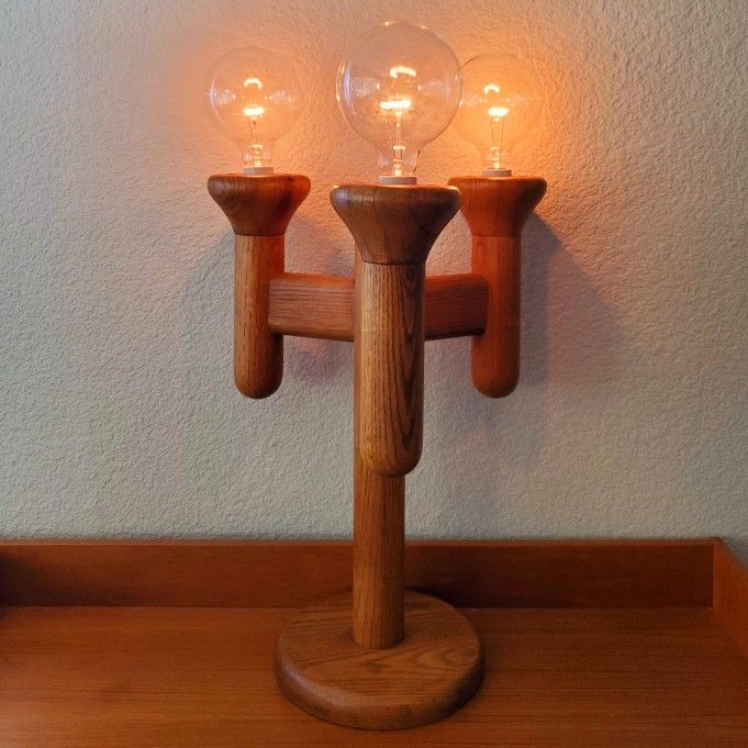 Vintage Mid-Century Modeline of California Cactus Table Lamp