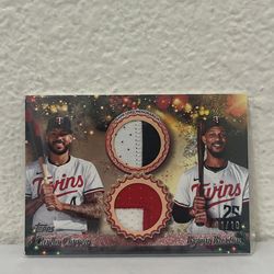 Carlos Correa/Byron Burton DUAL RELIC TOPPS HOLIDAY 01/10!!!