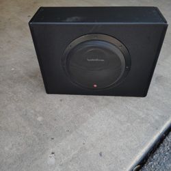 Rockford Fosgate 12 P300 Amplified Sub Woofer Had In My Tacoma Can't Find The Cable's So 100 Takes 