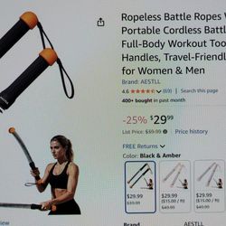 Cardio Ropeless Battle Ropes Springs 2 Pack