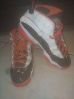 Jordan 6 Rings 'White Black Team Orange'