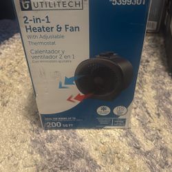 Utilitech 2-in-1 Heater & Fan