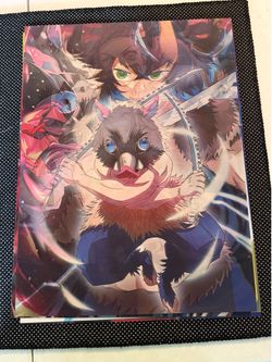 Demon slayer 3D poster board 16x12