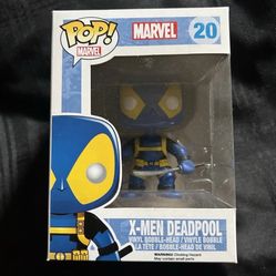 Funko Pop Marvel X-Men Deadpool Blue Suit #20 Vinyl Bobble-head Unopened
