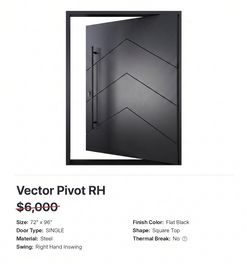 Vector Pivot Right Hand Inswing Door