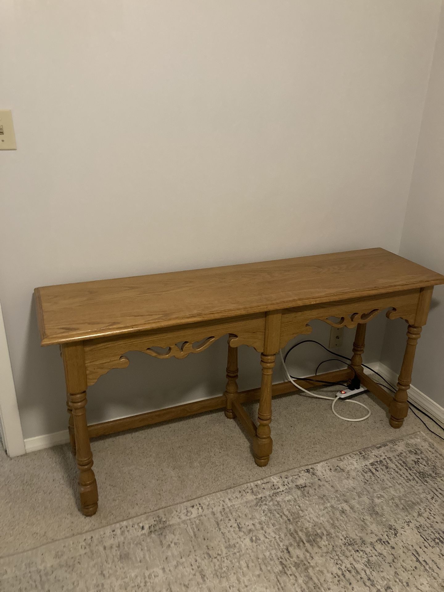 Oak console Table