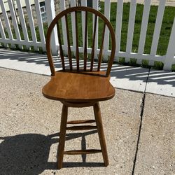 Wooden Swivel Bar Stools With Backs $50 Each