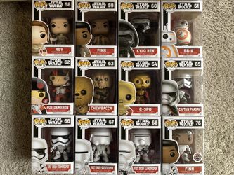 Star Wars Force Awakens Funko Pop Set
