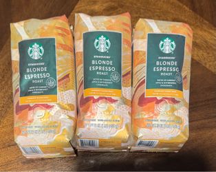 Starbucks Blonde Espresso Roast Whole Bean Coffee 3-Pack
