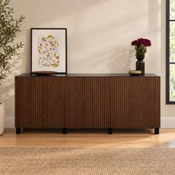 IKEA BESTÅ Sideboard Credenza with Fluted Doors