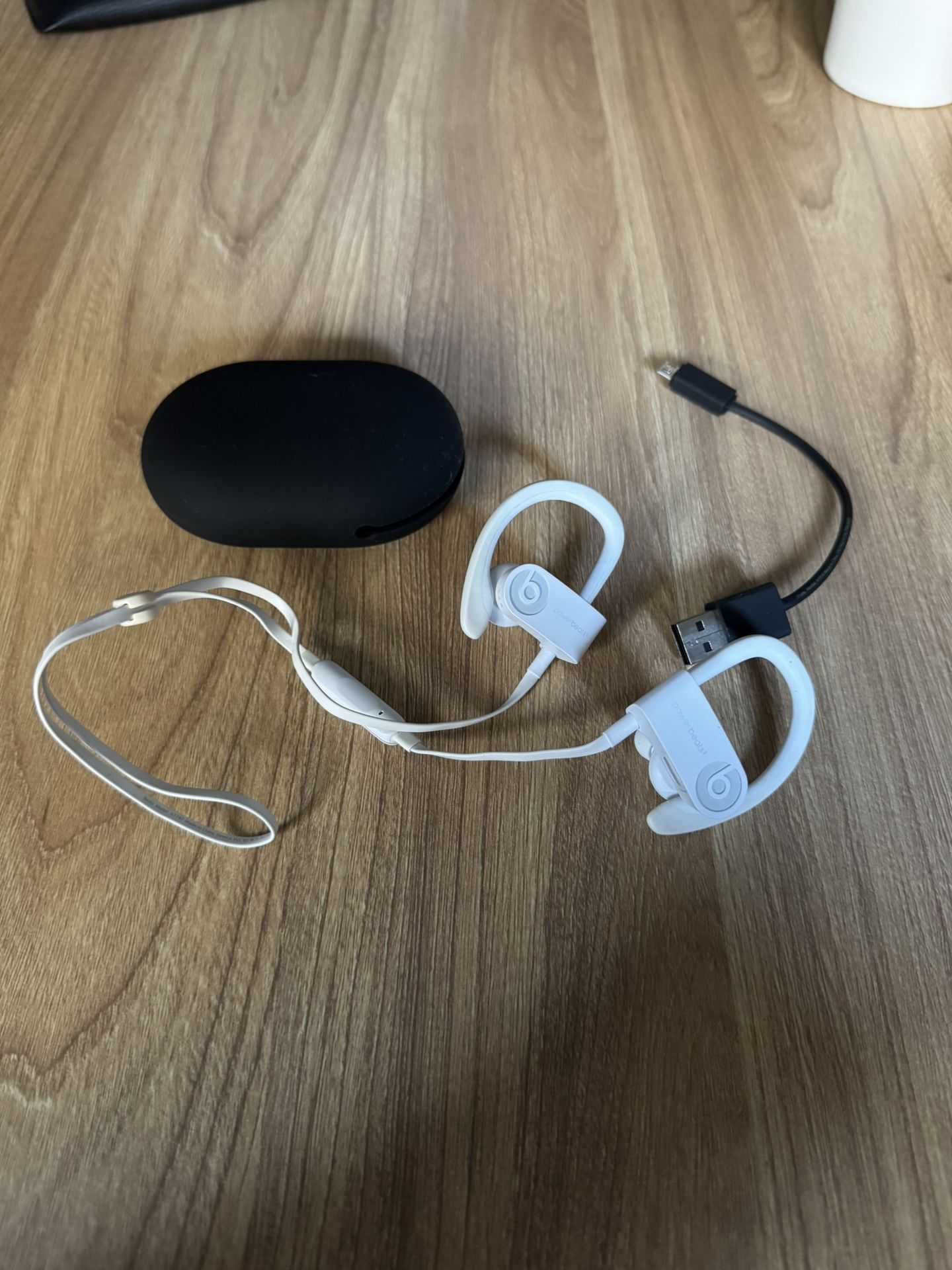 PowerBeats3 White Headphones