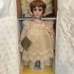 Seymour Mann Porcelain Doll with stand